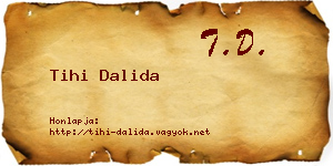 Tihi Dalida névjegykártya